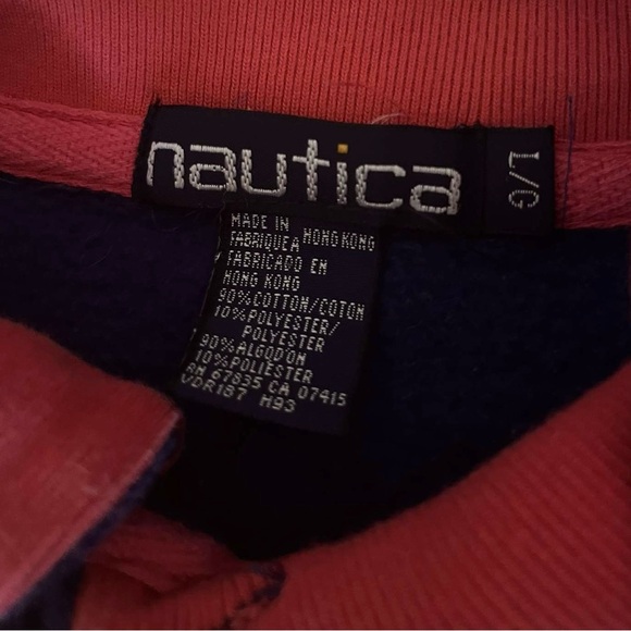 retro Nautica multicolored striped light sweater - Picture 3 of 3